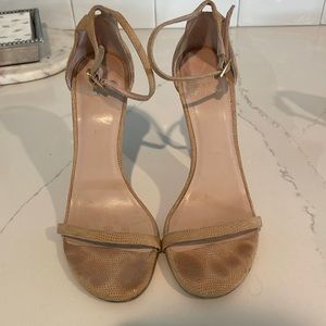 Stuart Weitzman Nude Strappy Sandals Size 37/7